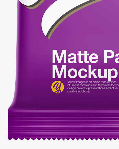 Download Matte Pack Mockup In Packaging Mockups On Yellow Images Object Mockups PSD Mockup Templates