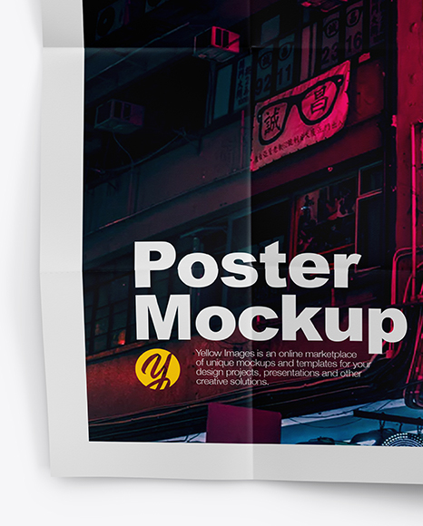 Download Poster Mockup In Stationery Mockups On Yellow Images Object Mockups Yellowimages Mockups