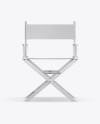 Glossy Director's Chair Mockup in Object Mockups on Yellow Images