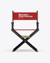 Glossy Director's Chair Mockup in Object Mockups on Yellow Images