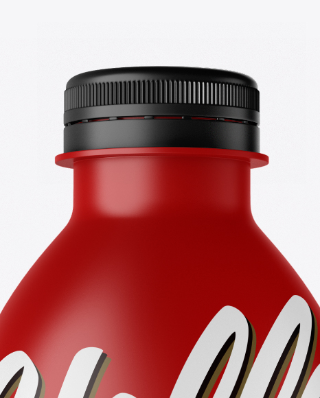 Matte Plastic Bottle Mockup PSD #2