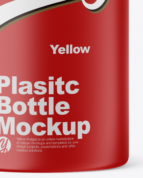 Matte Plastic Bottle Mockup PSD #1