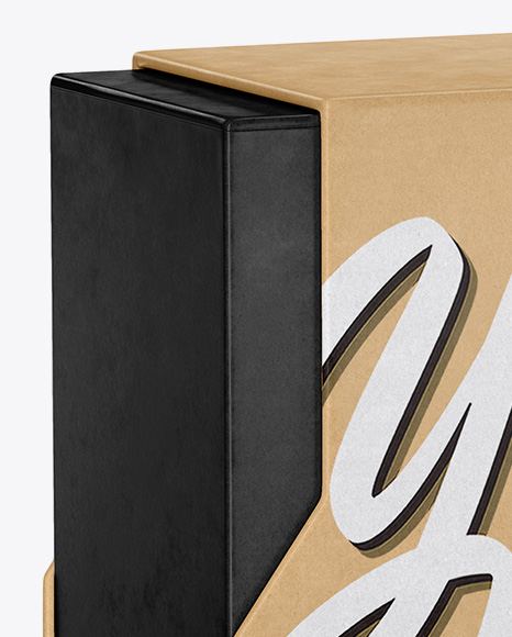 Kraft Box Mockup PSD #2