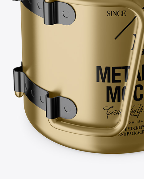 Metal Cup Mockup PSD #7