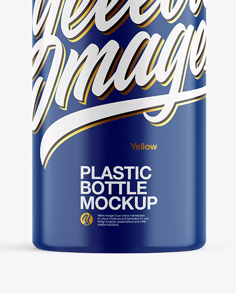 Glossy Plastic Bottle Mockup PSD #4