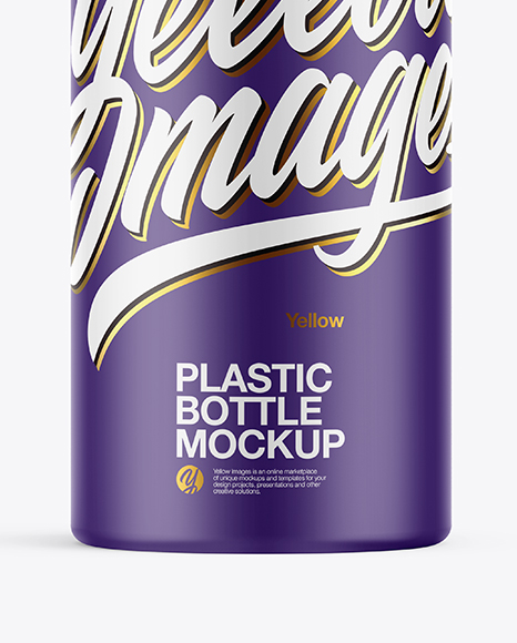 Matte Plastic Bottle Mockup PSD #1