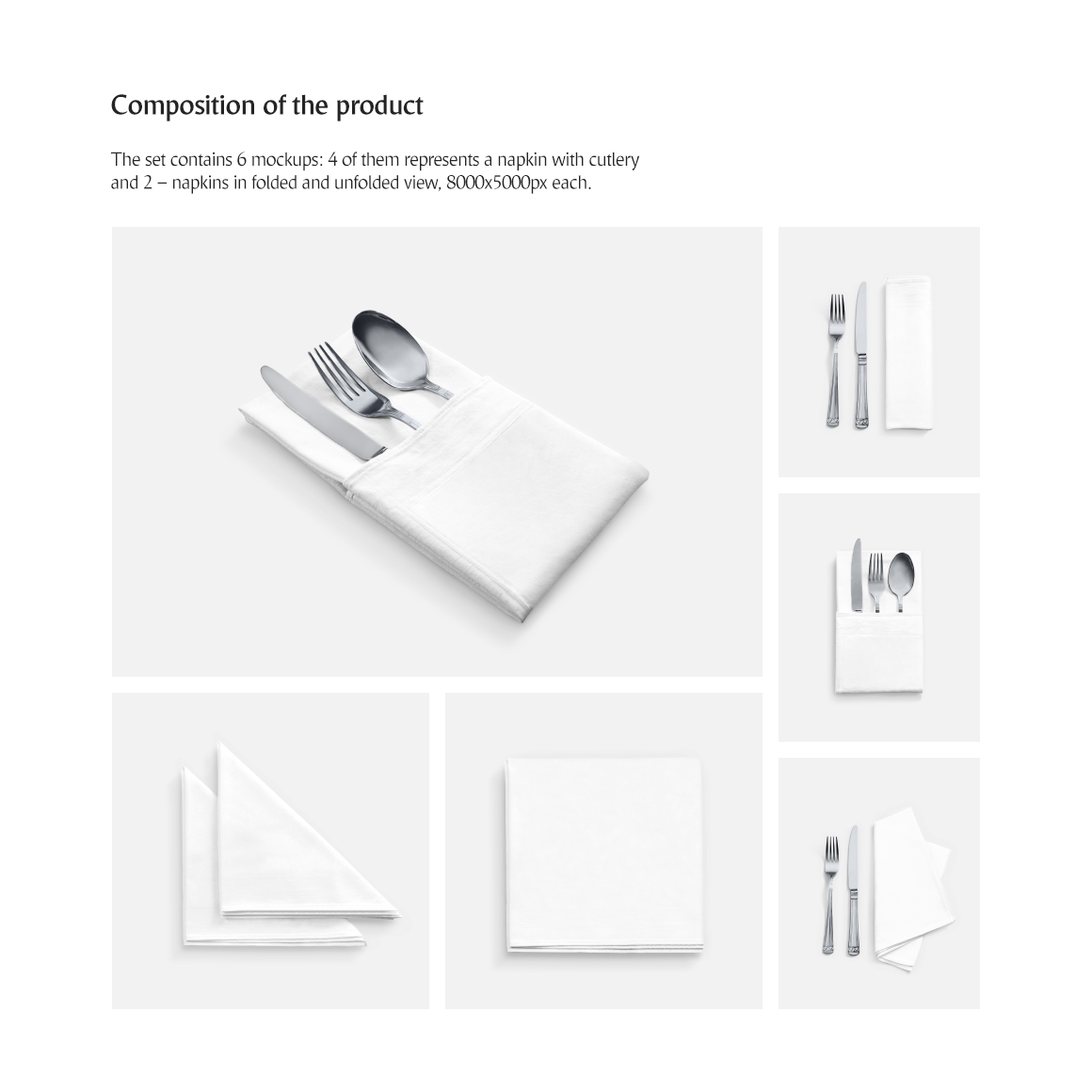 Download Napkin Mockups Set in Packaging Mockups on Yellow Images ...