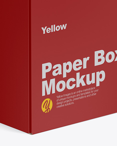 Matte Box Mockup PSD #2