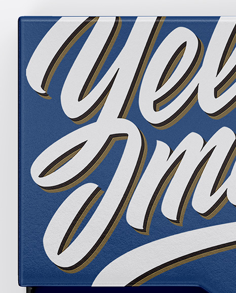 Opened Textured Box Mockup PSD #2