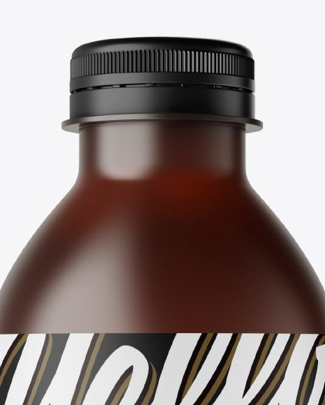 Amber Bottle Mockup PSD #2