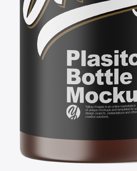 Amber Bottle Mockup PSD #1