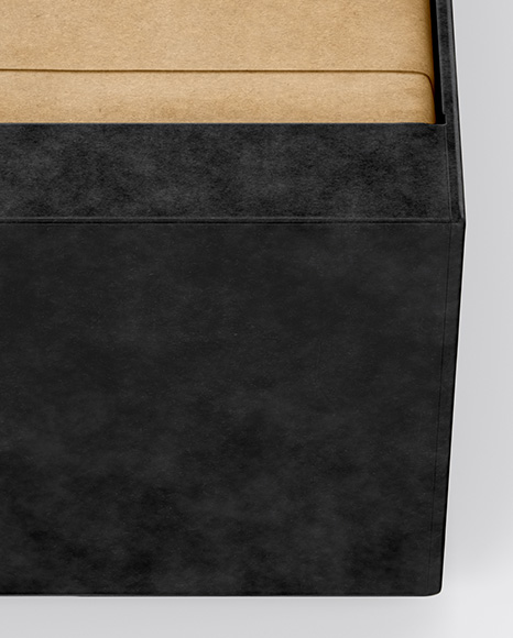 Opened Kraft Box Mockup PSD #1