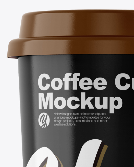 Glossy Coffee Cup Mockup PSD #2