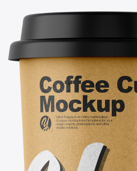Kraft Coffee Cup Mockup PSD #2