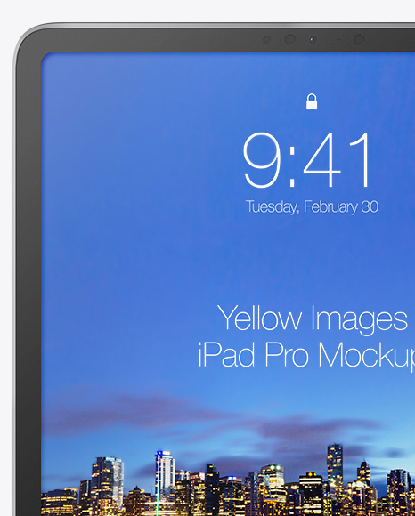 iPad Pro Vertical Mockup   Front View PSD #5