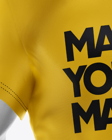 Download Man S Statue Wearing A T Shirt Mockup In Apparel Mockups On Yellow Images Object Mockups