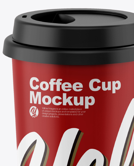 Matte Coffee Cup Mockup PSD #2