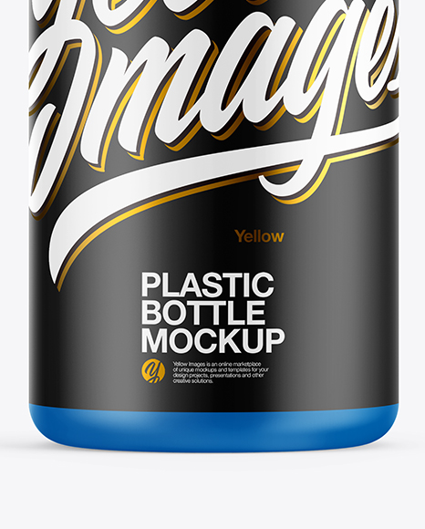Matte Plastic Bottle with Pump Mockup PSD #1