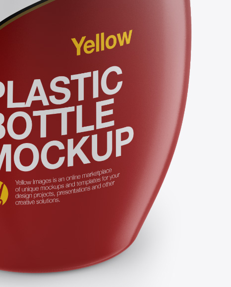 Plastic Bottle Mockup In Bottle Mockups On Yellow Images Object Mockups