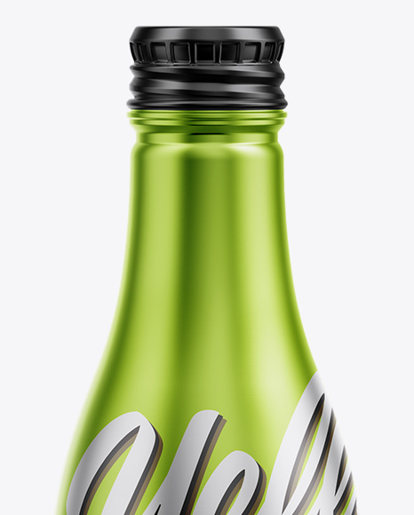 Metallic Bottle Mockup