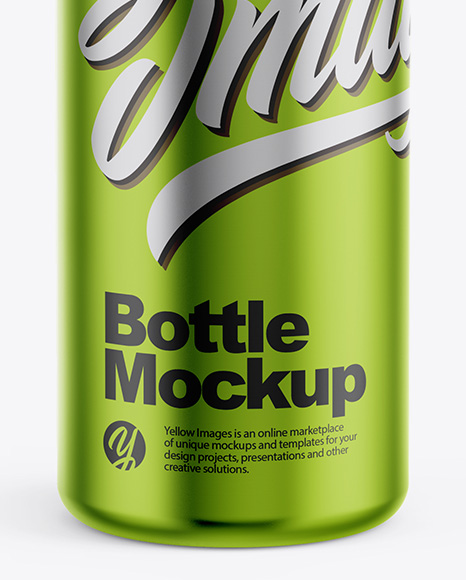 Metallic Bottle Mockup