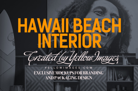 Download Poster In The Hawai Interior Mockup In Indoor Advertising Mockups On Yellow Images Creative Store Yellowimages Mockups