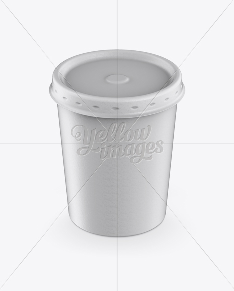 Download Ice Cream Cup Mockup Front View High Angle Shot In Cup Bowl Mockups On Yellow Images Object Mockups PSD Mockup Templates