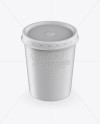 Download Ice Cream Cup Mockup - Front View (High-Angle Shot) in Cup & Bowl Mockups on Yellow Images ...