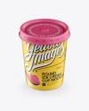 Download Ice Cream Cup Mockup - Front View (High-Angle Shot) in Cup & Bowl Mockups on Yellow Images ...