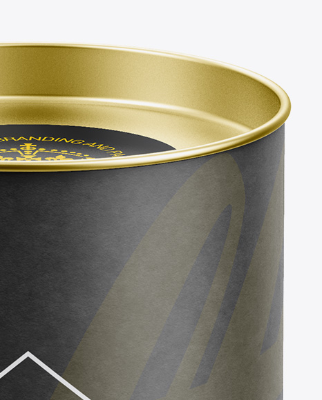 Long Paper Tube w  a Flat Lid   High Angle View PSD #6