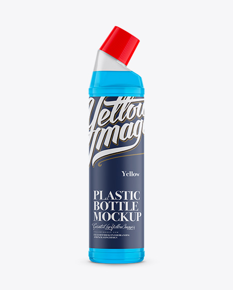 Clear Plastic Bottle Mockup