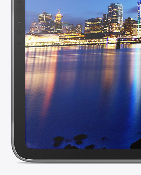 IPAD Pro Horizontal Mockup - Front View