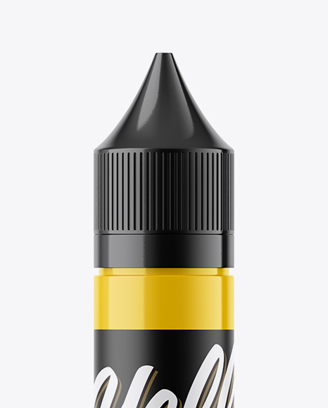 Glossy Dropper Bottle Mockup In Bottle Mockups On Yellow Images Object Mockups