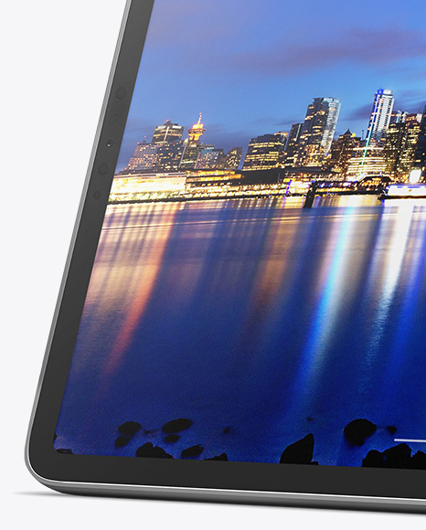 IPAD Pro Horizontal Mockup   Half Side View PSD #3