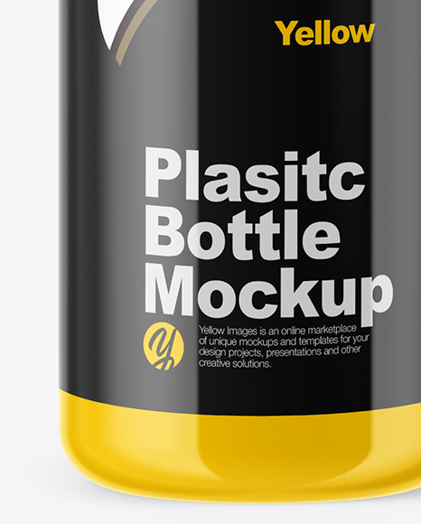 Glossy Bottle Mockup PSD #1