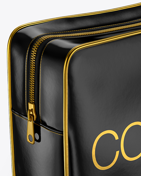 Glossy Cosmetic Bag Mockup In Bag Sack Mockups On Yellow Images Object Mockups