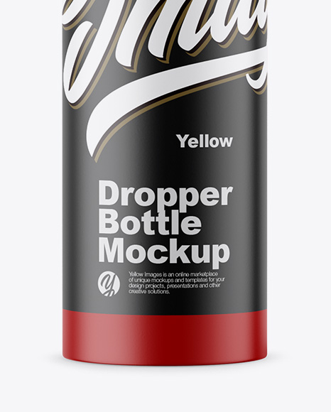 Matte Dropper Bottle Mockup PSD #1