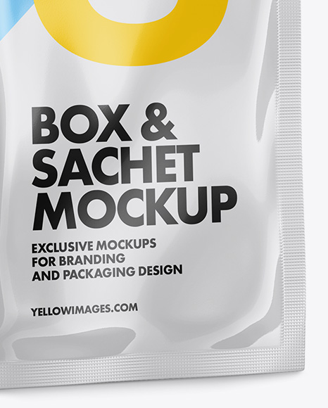 Download Sugar Sachet Mockup Free Yellow Images