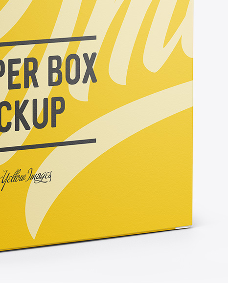 Download Matte Box Mockup Half Side View In Box Mockups On Yellow Images Object Mockups PSD Mockup Templates