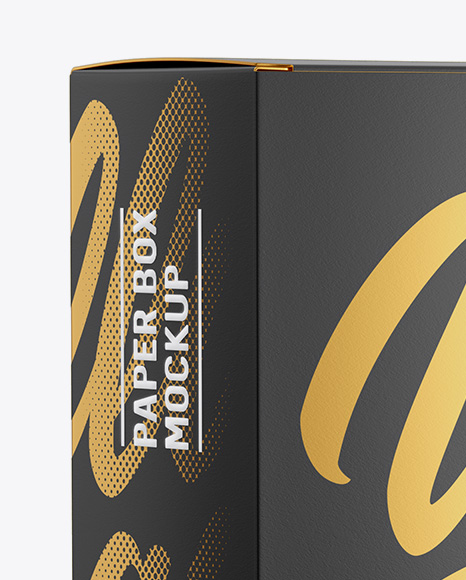 Download Matte Box Mockup Half Side View In Box Mockups On Yellow Images Object Mockups