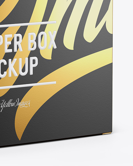 Download Matte Box Mockup Half Side View In Box Mockups On Yellow Images Object Mockups PSD Mockup Templates