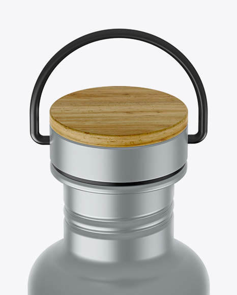 Metallic Thermos Mockup