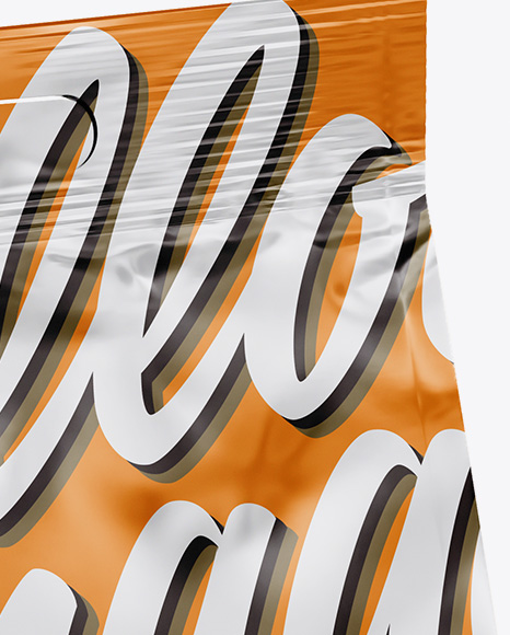 Glossy Food Bag Mockup PSD #2