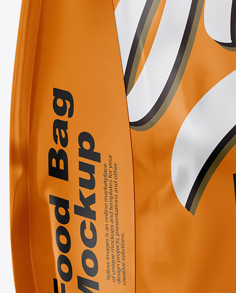 Glossy Food Bag Mockup PSD #1