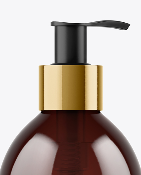 Amber Liquid Soap Bottle Mockup In Bottle Mockups On Yellow Images Object Mockups