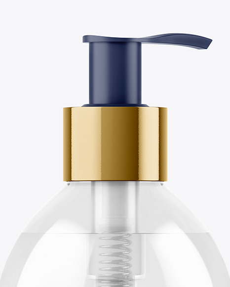 Clear Liquid Soap Bottle Mockup PSD #2