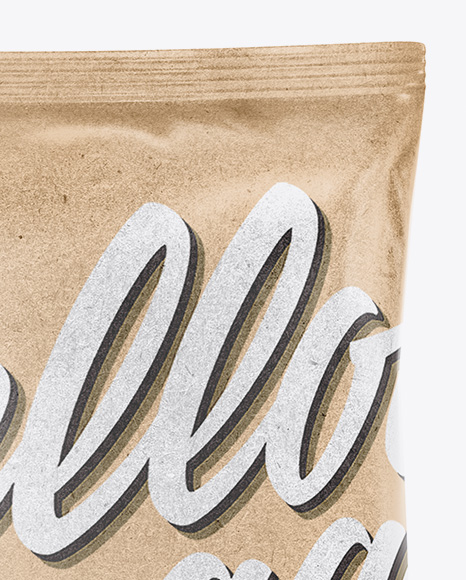 Kraft Snack Bag Mockup PSD #2