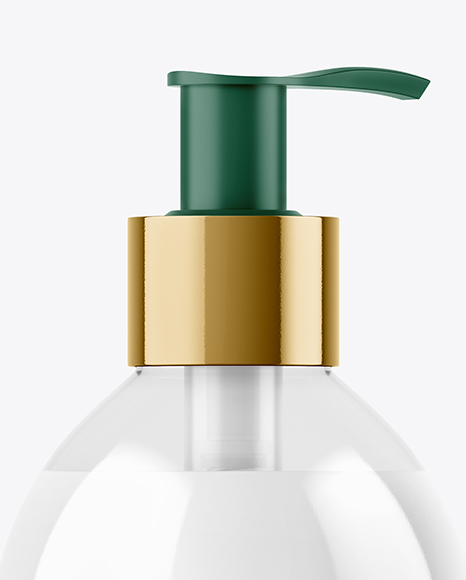 Clear Liquid Soap Bottle Mockup PSD #2