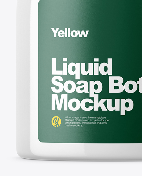 Clear Liquid Soap Bottle Mockup PSD #1