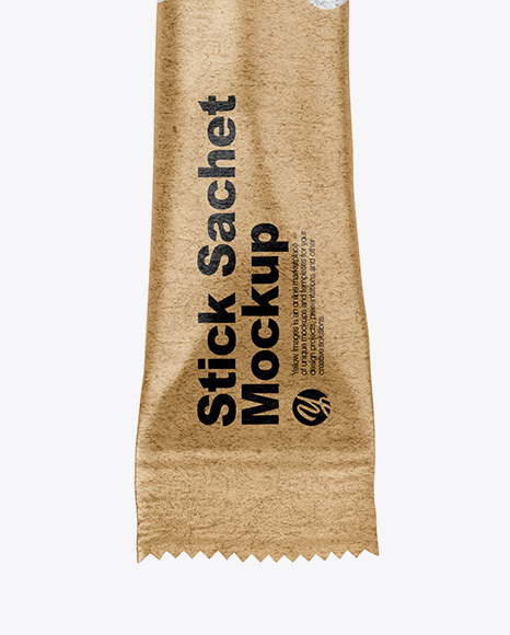 Kraft Stick Sachet Mockup PSD #1